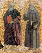Piero della Francesca Polyptych of the Misericordia: Sts Andrew and Bernardino Spain oil painting artist